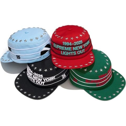 Stars Studded Pillbox Hat