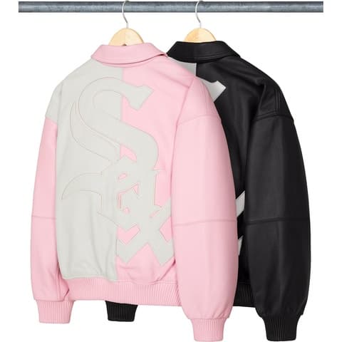 Supreme®/Chicago White Sox™ Leather Varsity Jacket