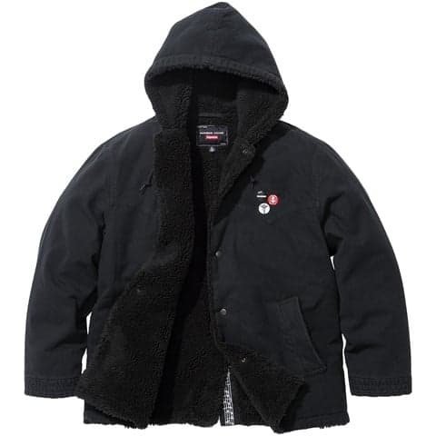 Supreme®/Number (N)ine® Faux Shearling Hooded Coat