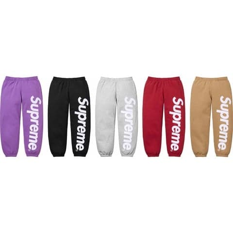 Satin Appliqué Sweatpant