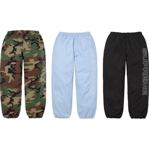 Spellout Embroidered Ripstop Track Pant