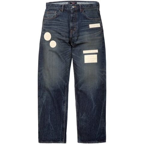 Supreme®/Number (N)ine® Patches Loose Fit Selvedge Jean