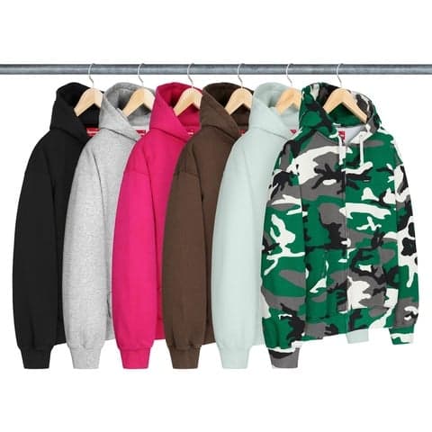 Small Box Zip Up Hooded Sweatshirt