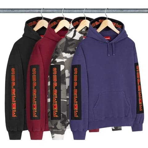 Woven Patches Hooded Sweatshirt