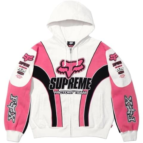 Supreme®/Fox Racing® Zip Up Hooded Sweatshirt
