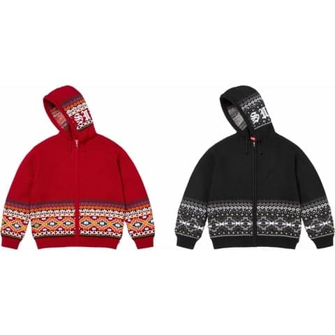 Beaded Zip Up Hooded Sweater